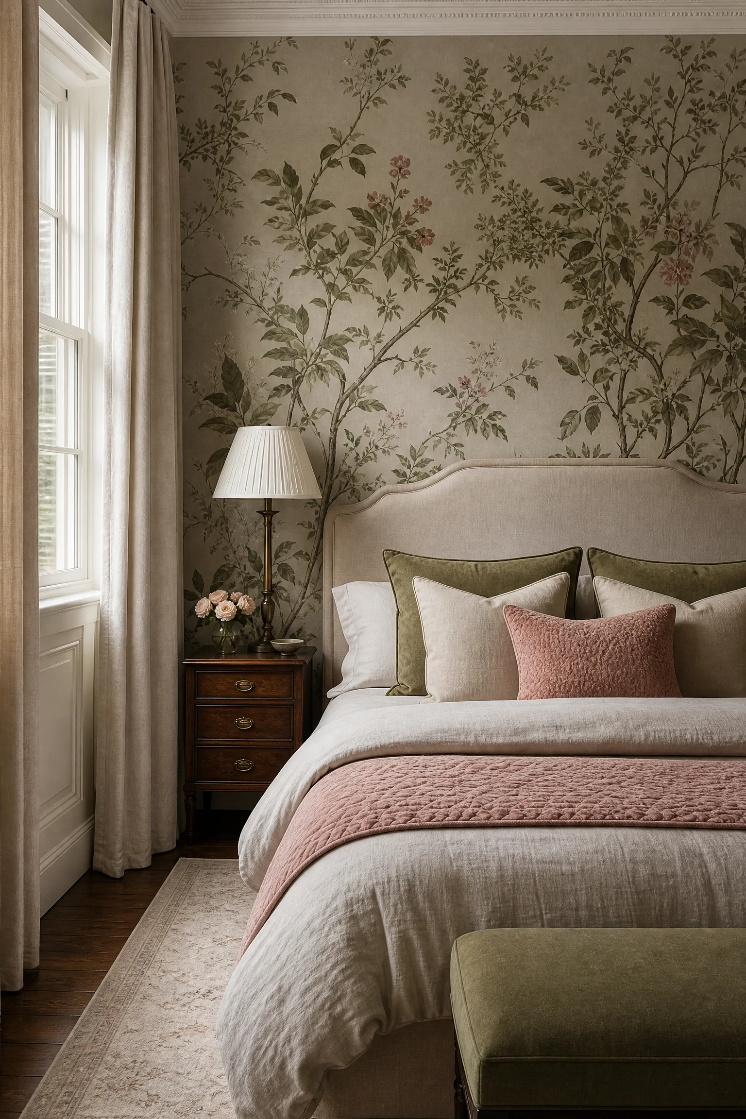 Refined bedroom transformation